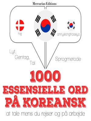 cover image of 1000 essentielle ord på koreansk